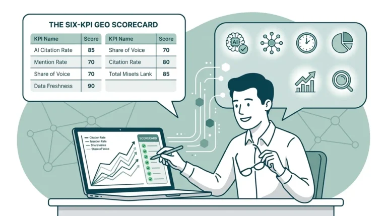 The Six-KPI GEO Scorecard for B2B AI Search Visibility