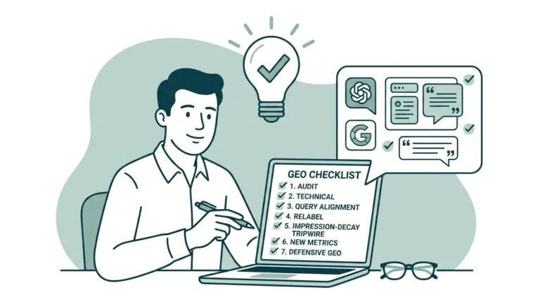 The 7-Step GEO Checklist to Win AI Search Citations